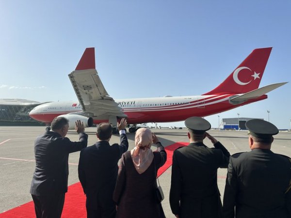 Ərdoğanın Azərbaycana səfəri başa çatdı - Foto