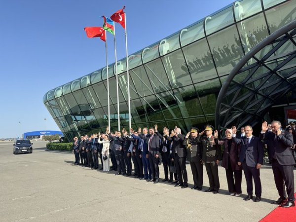 Ərdoğanın Azərbaycana səfəri başa çatdı - Foto
