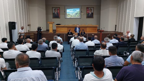 Viləşçay su anbarının II növbəsinin tikintisi layihəsinin ekoloji qiymətləndirilməsinə dair ictimai dinləmə keçirilib - FOTO