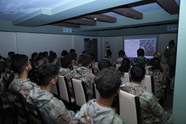 Sumqayıtda "Poliqon" gənclərin hərbi-vətənpərvərlik düşərgəsinə start verilib - FOTOLAR