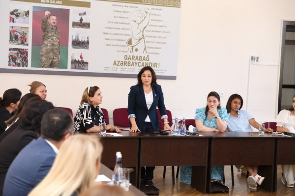Sumqayıtda şəhid xanımları ilə görüş keçirilib - FOTOLAR