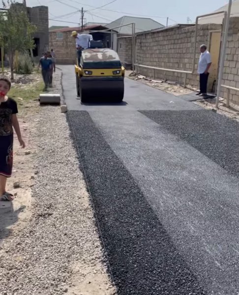Sumqayıtda daha bir neçə küçə asfaltlandı-FOTO