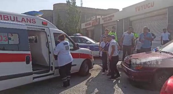 Sumqayıtda iki avtomobil toqquşub, xəsarət alanlar var - FOTO