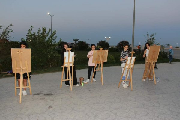 Sumqayıtda “Xəzərin sahilində” layihəsinə start verilib - FOTO