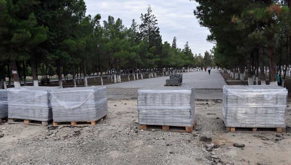 Sumqayıtda tikinti-quruculuq işləri davam edir ( FOTO)