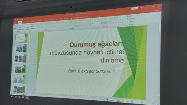5 rayon üzrə qurumuş və ya qəzalı vəziyyətdə olan 85 ağacın götürülməsi müzakirə edilib (FOTO)