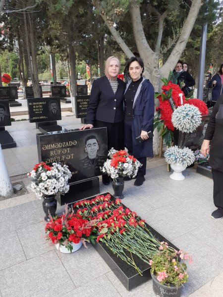 Sumqayıt Şəhidlər Xiyabanında daha bir qəhrəman oğulun anım günü qeyd olundu... - FOTOLAR