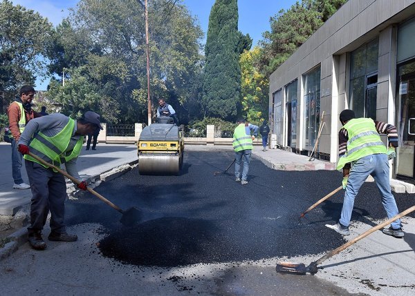 Sumqayıtda genişmiqyaslı abadlıq-quruculuq işləri davam etdirilir  (FOTOLAR)