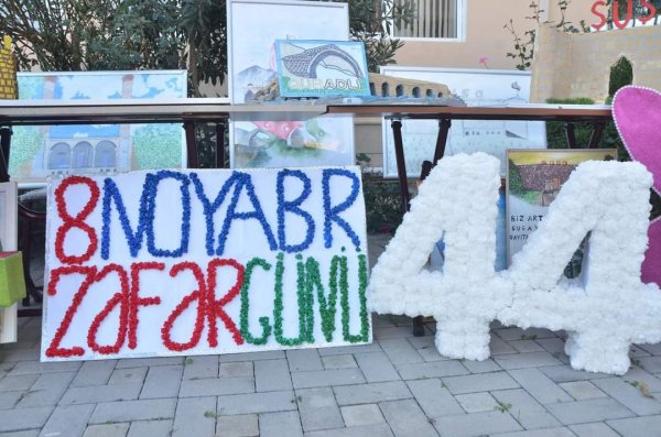 Şərqi Zəngəzur Regional Təhsil İdarəsindən 8 noyabr - Zəfər Gününə həsr olunmuş fləşmob -FOTOLAR 