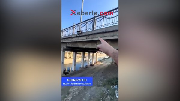 Sumqayıtın girişində təhlükə: Yüzlərlə avtomobilin hərəkət etdiyi körpü hər ana uça bilər – (Foto)