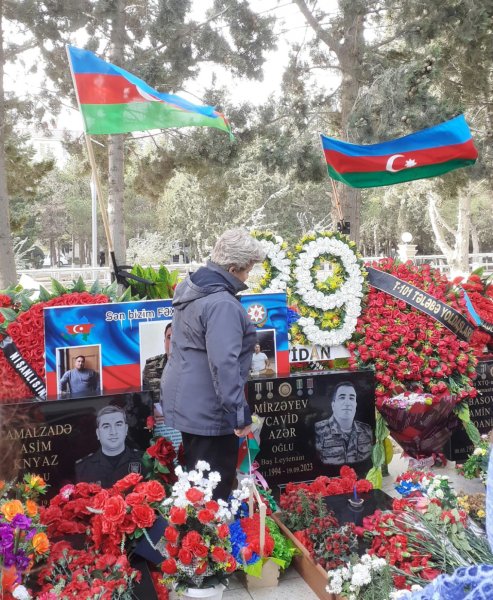 Şəhid baş leytenant Cavid Mirzəyevin 29 yaşı qeyd olundu... - FOTOLAR