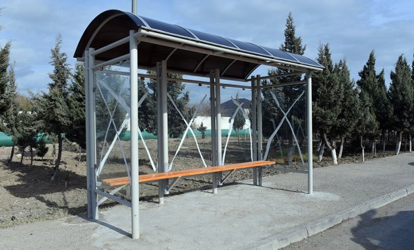 Sumqayıtda yeni dayanacaqlar quraşdırılıb  (FOTO)