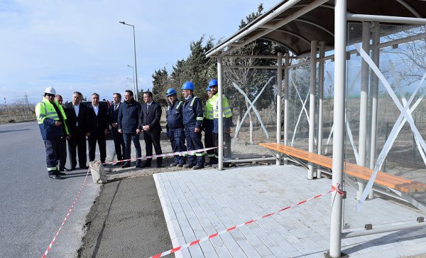 Sumqayıtda yeni dayanacaqlar quraşdırılıb  (FOTO)