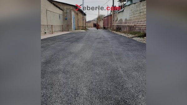 Sumqayıtda daha bir küçə asfaltlanır (FOTO)