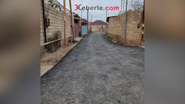 Sumqayıtda daha bir küçə asfaltlanır (FOTO)