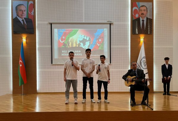 Peşə Təhsil Mərkəzində  qazilərlə görüş keçirilib  (FOTOLAR)