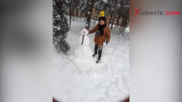 Sumqayıtlıların qar fantaziyası: Qardan düzəlmiş adamlar… (Fotolar)