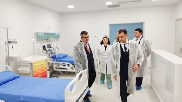 STM-in direktoru 2 nömrəli Xəstəxananın yeni binasında mövcud vəziyyətlə tanış olub - FOTO