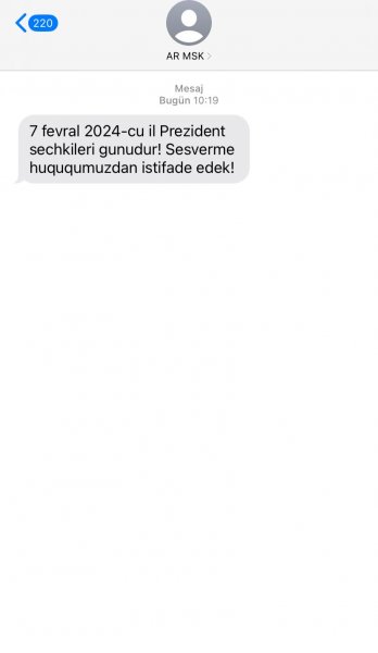 MSK seçicilərə bu mesajı göndərir - FOTO