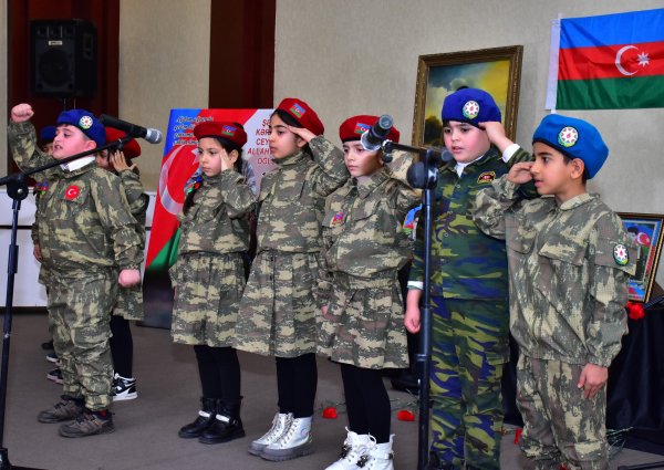 Sumqayıtda “Şəhidin ünvanı əbədiyyətdir” adlı anım tədbiri keçirilib. - FOTOLAR