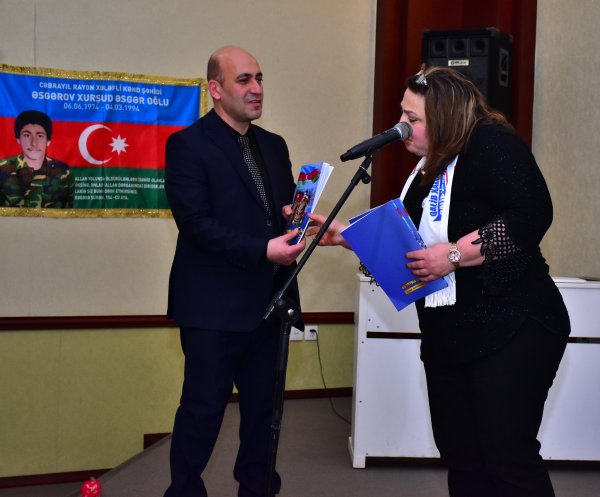 Sumqayıtda “Şəhidin ünvanı əbədiyyətdir” adlı anım tədbiri keçirilib. - FOTOLAR