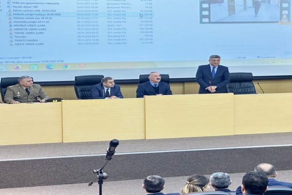 Sumqayıt Məhkəmə Kompleksində yanğına qarşı tədbir keçirilib