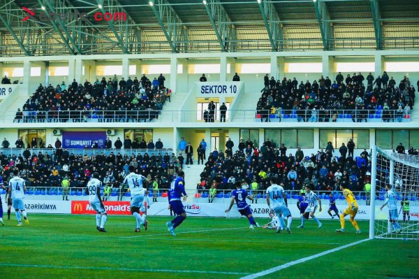 "Sumqayıt"ın uzun illərdən sonra doğma stadionda ilk qələbəsi FOTOLARDA