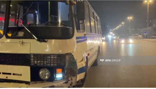 Sumqayıtda zəncirvari qəzada iki nəfər xəsarət alıb (FOTO)