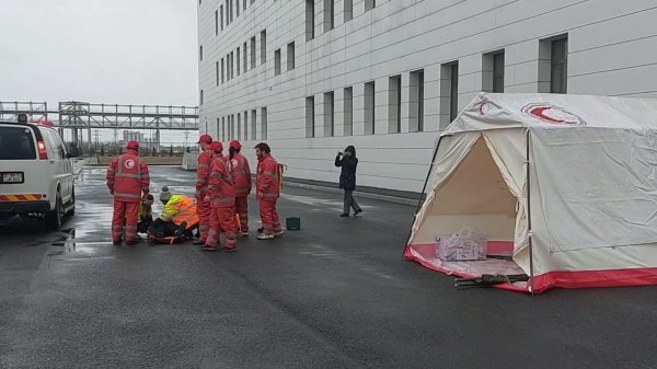 FHN-in Sumqayıt Regional Mərkəzi obyekt mülki müdafiə məşqi keçirib (video, foto)