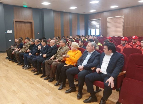 FHN-in Sumqayıt Regional Mərkəzi obyekt mülki müdafiə məşqi keçirib (video, foto)