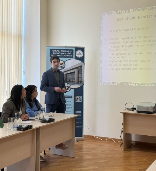 Peşə Təhsil Mərkəzində “Peşə təhsilində sosial sahibkarlıq” mövzusunda seminar keçirilib