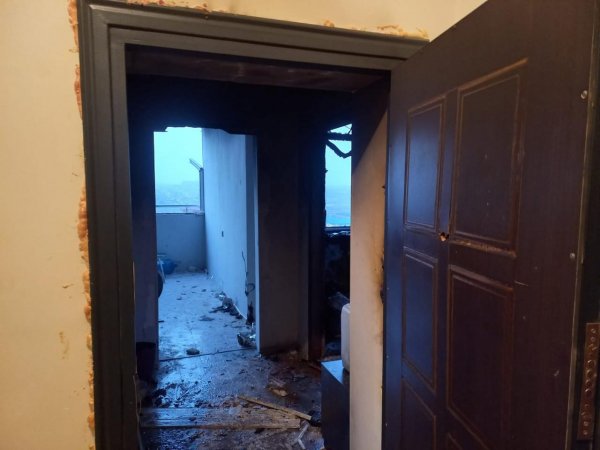 Masazırda yaşayış binasında yanğın baş verib - FOTO