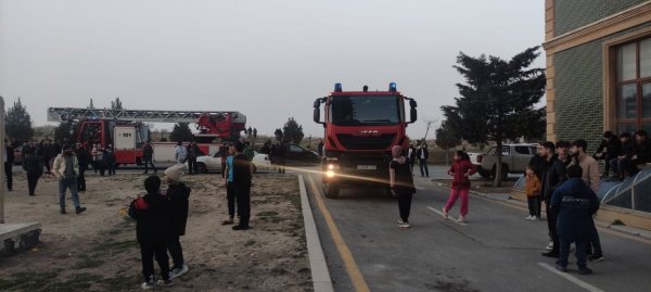 Masazırda yaşayış binasında yanğın baş verib - FOTO
