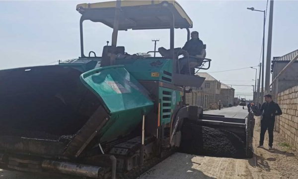 Sumqayıtda yolların asfaltlanması işləri davam edir – FOTO