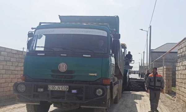 Sumqayıtda yolların asfaltlanması işləri davam edir – FOTO