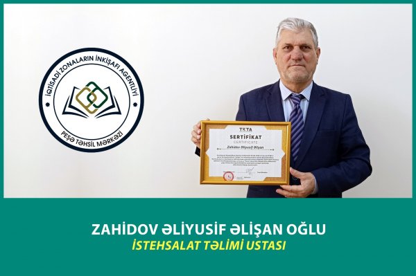 Peşə Təhsil Mərkəzinin 2 əməkdaşına peşə ixtisası üzrə qiymətləndirmə proseslərində ekspertlik hüququ verilib - FOTO
