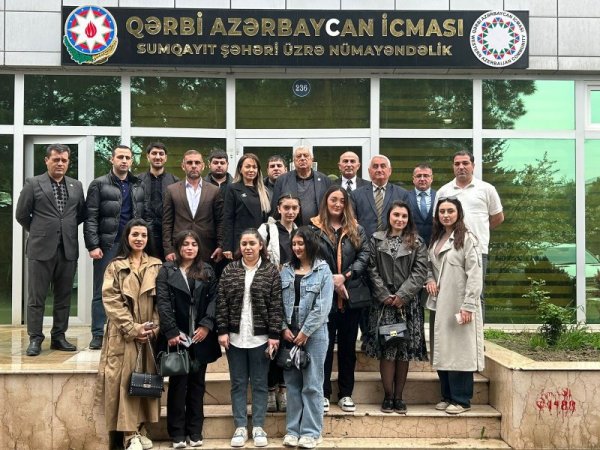 Qərbi Azərbaycan İcmasının Sumqayıt nümayəndəliyinin gənclər birliyinin tərkibi genişlənir-FOTOLAR