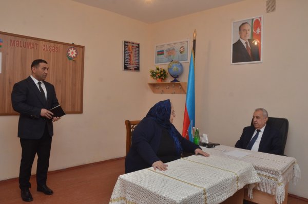 Qubadlı icra başçısı Malik İsaqov səyyar qəbul keçirdi - FOTOLAR