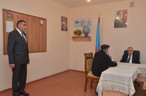 Qubadlı icra başçısı Malik İsaqov səyyar qəbul keçirdi - FOTOLAR