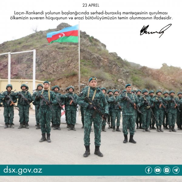 "Laçın" sərhəd-buraxılış məntəqəsinin qurulmasından 1 il ötür - FOTO "Laçın" sərhəd-buraxılış məntəqəsinin qurulmasından 1 il ötür - FOTO