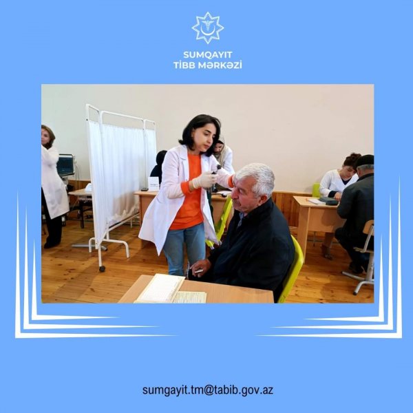 Sumqayıtda tibbi aksiya keçirilib - FOTOLAR