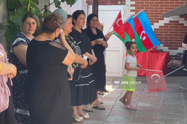 Qalıqları tapılan Xocalı şəhidi ilə Abşeronda vida mərasimi keçirilib - FOTO