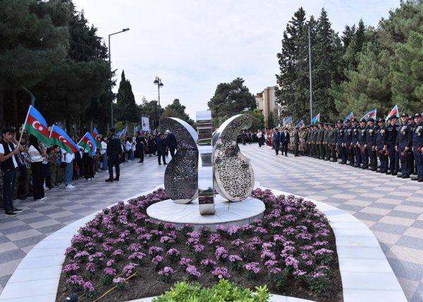 Sumqayıtda şəhidlərin xatirəsi anılıb, ədəbi–bədii kompozisiya təqdim olunub