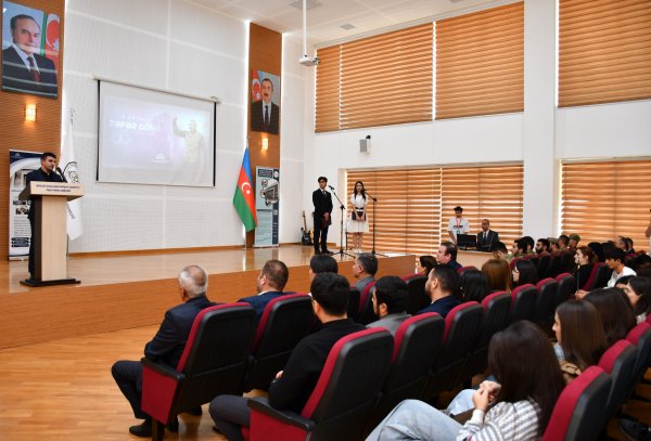 İZİA-nın Peşə Təhsil Mərkəzində Zəfər Günü ilə bağlı tədbir keçirilib İZİA-nın Peşə Təhsil Mərkəzində Zəfər Günü ilə bağlı tədbir keçirilib