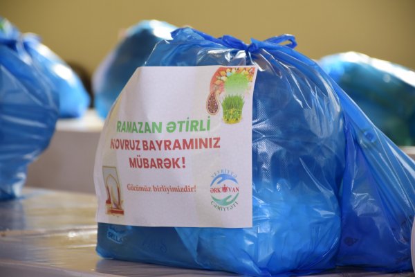 Ərkivanda "Ramazan ətiri Novruz bayramı" adlı xeyriyyə aksiyası keçirildi - VİDEO/FOTOLAR