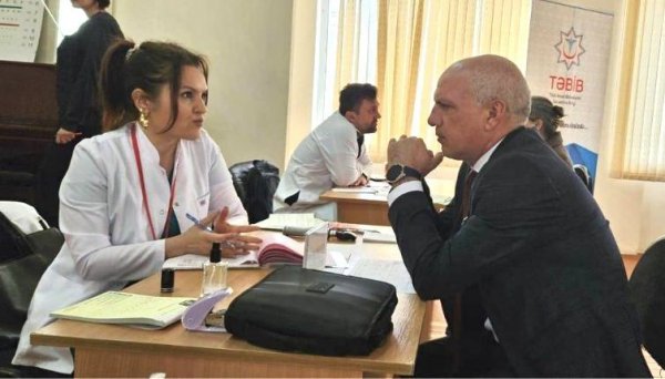Sumqayıt Tibb Mərkəzi Hacı Zeynalabdin qəsəbəsində 120 vətəndaşı oftalmoloji müayinədən keçirdi - FOTO