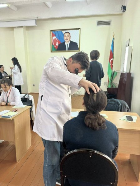 Sumqayıt Tibb Mərkəzi Hacı Zeynalabdin qəsəbəsində 120 vətəndaşı oftalmoloji müayinədən keçirdi - FOTO