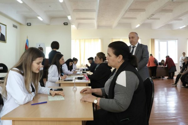 Sumqayıt Tibb Mərkəzi Hacı Zeynalabdin qəsəbəsində 120 vətəndaşı oftalmoloji müayinədən keçirdi - FOTO