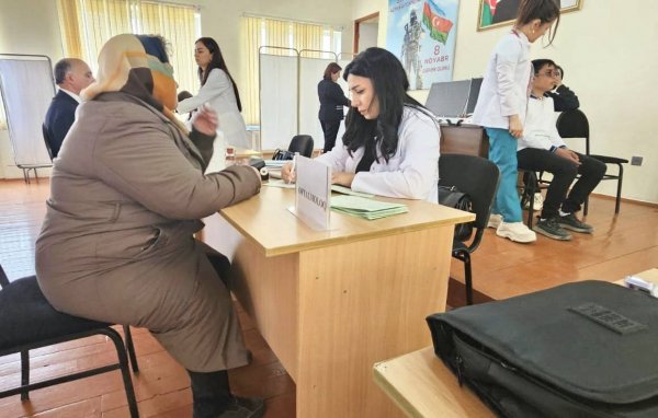 Sumqayıt Tibb Mərkəzi Hacı Zeynalabdin qəsəbəsində 120 vətəndaşı oftalmoloji müayinədən keçirdi - FOTO
