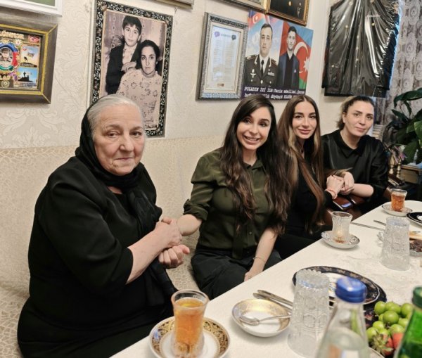 Leyla və Arzu Əliyeva Sumqayıtda Polad Həşimovun evində olublar - FOTOLAR